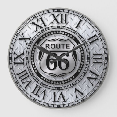 US Route 66 Large Clock