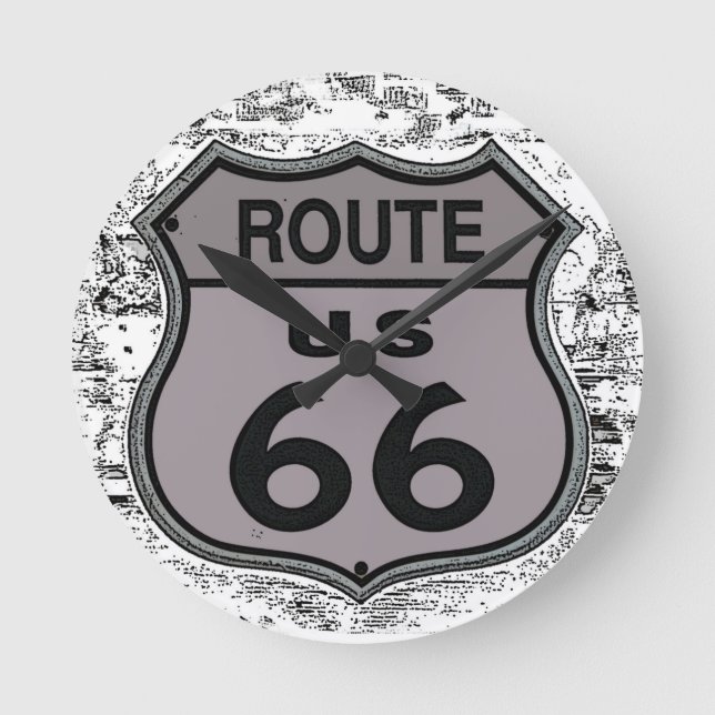 U.S. Route 66     Round Clock (Front)