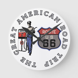 U.S. Route 66 Round Clock