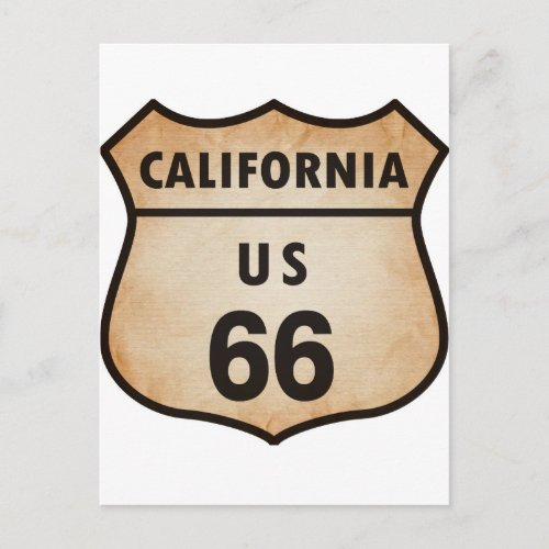 US ROUTE 66 sign Postcard
