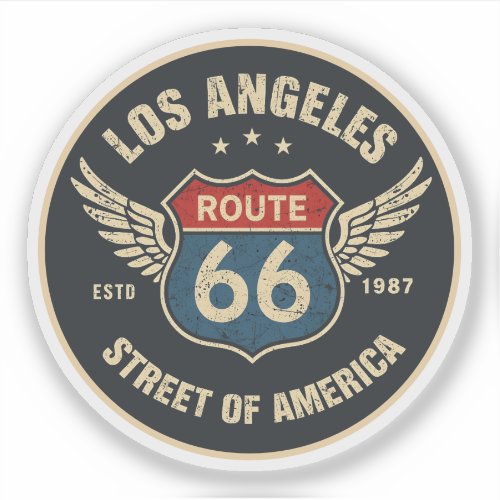 U.S. Route 66 The Mother Road historic highway gif Sticker