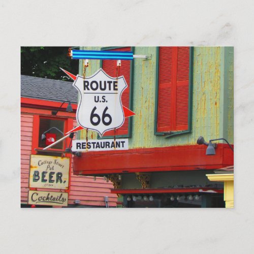 US Route 66 Travel Postcard