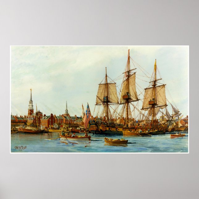 U.S.S. Alfred Navy Ship by Nowland Van Powell Poster (Front)