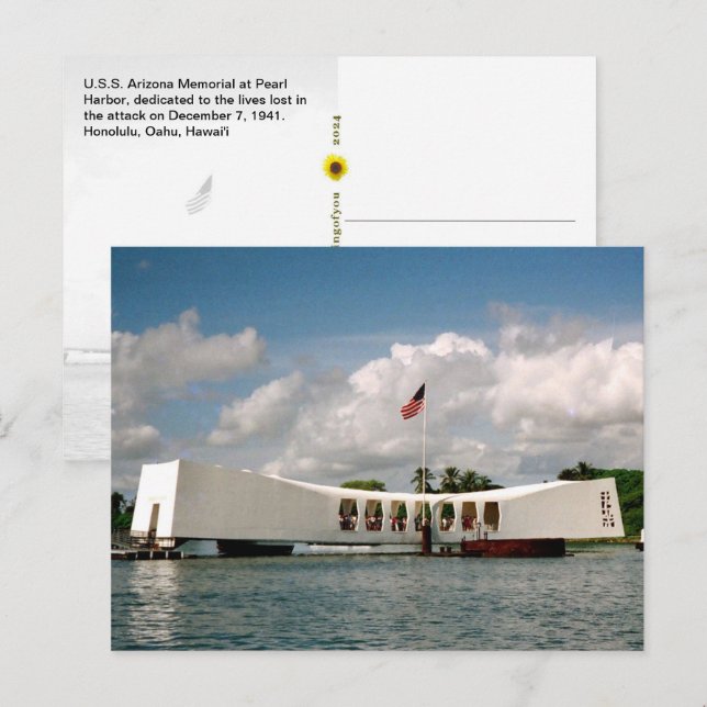 U.S.S. Arizona Memorial, Honolulu, HI -  Postcard (Front/Back)