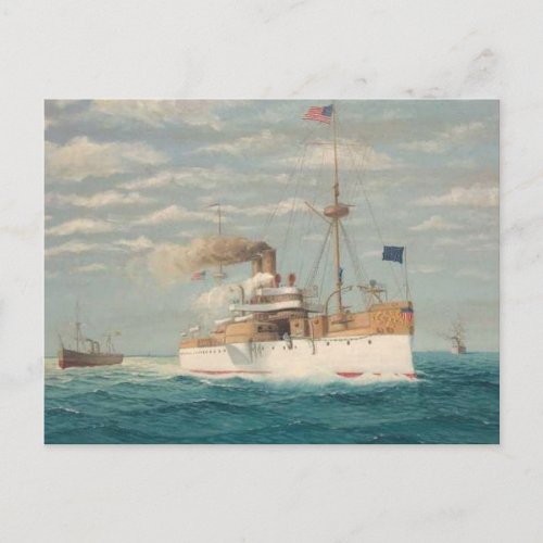 USS Maine Postcard