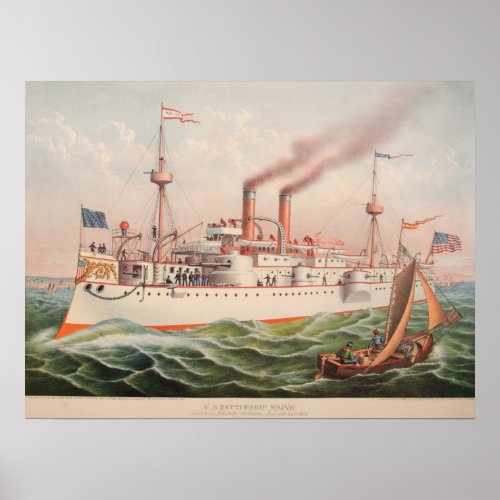 USS Maine Poster