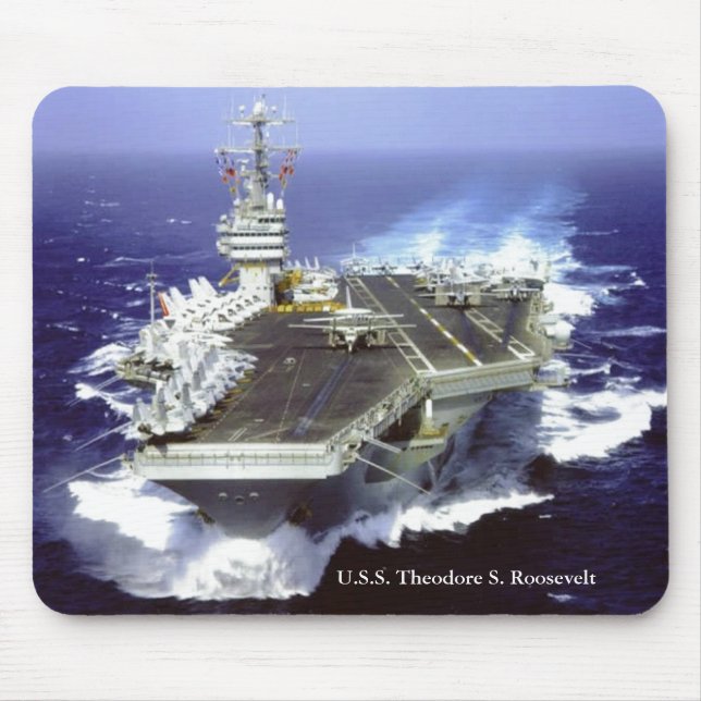 U.S.S. Theodore Roosevelt Mouse Pad (Front)
