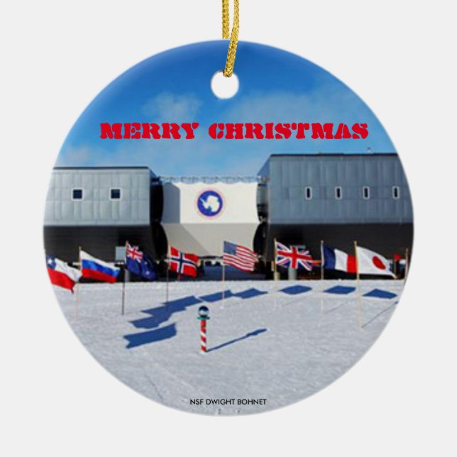 U.S. - South Pole Antarctic Station Ornament (Front)