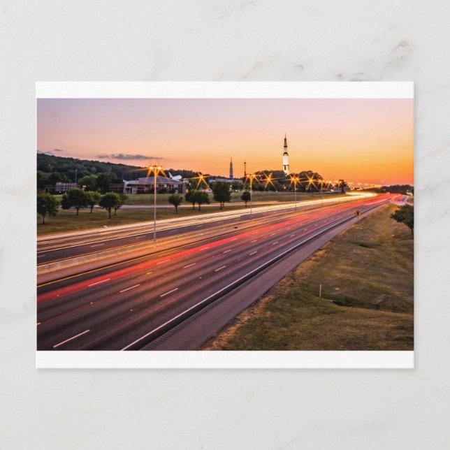U.S. Space and Rocket Center at Sunset Postcard (Front)