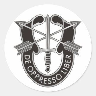 U.S. Special Forces Crest Classic Round Sticker