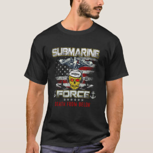 U.S Submarine Force Silent Service Patriotic Veter T-Shirt
