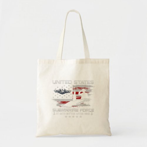 US Submarine Force Veteran It gets Better Flag V Tote Bag