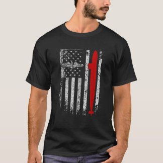 U S Submarines Veteran American Flag Military Patr T-Shirt
