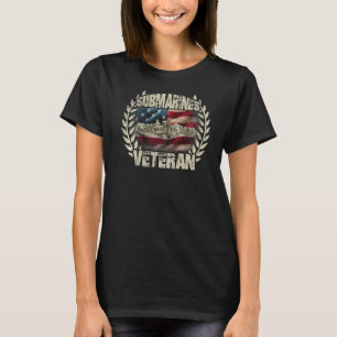 U S Submarines Veteran Service  Military Patriotic T-Shirt