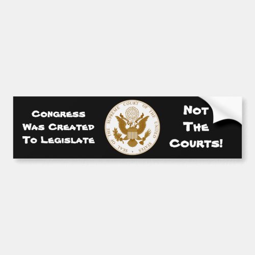 US Supreme Court Seal Bumper Sticker