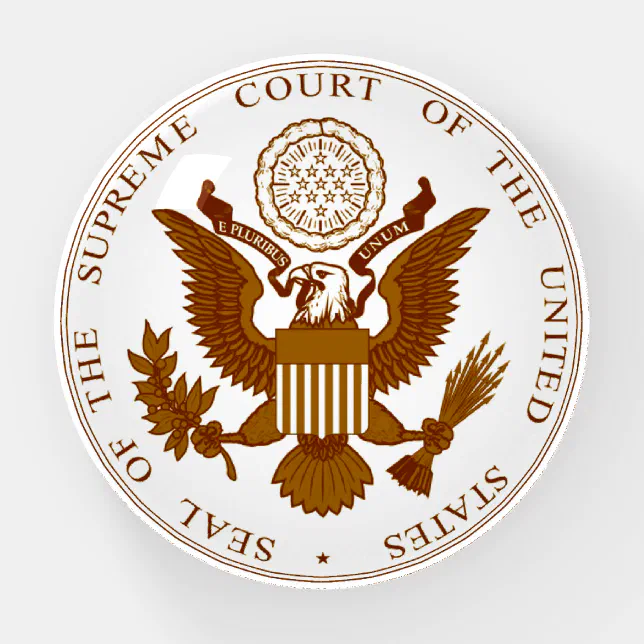 Supreme Court Seal Paperweight Zazzle