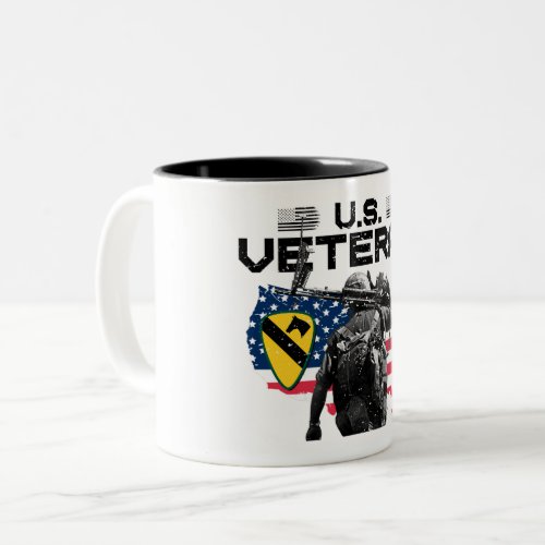 US Veteran _ 1st Cavalry Division Two_Tone Coffee Mug