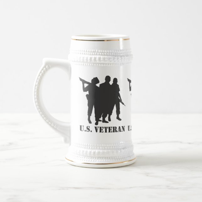 U. S. VETERAN  BEER STEIN (Left)