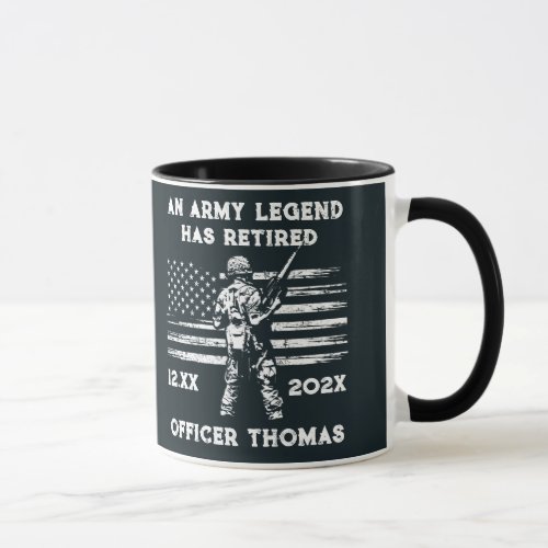 US VETERAN gift personalized Legend has retired Mug