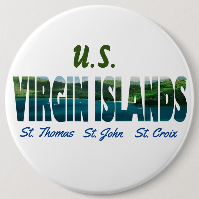 U.S. Virgin Islands Button (Front)