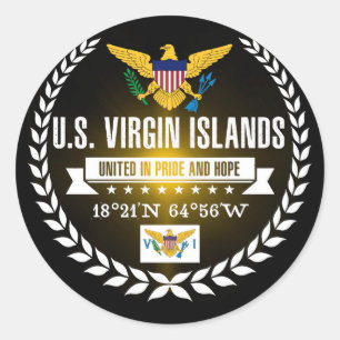 U.S. Virgin Islands Classic Round Sticker