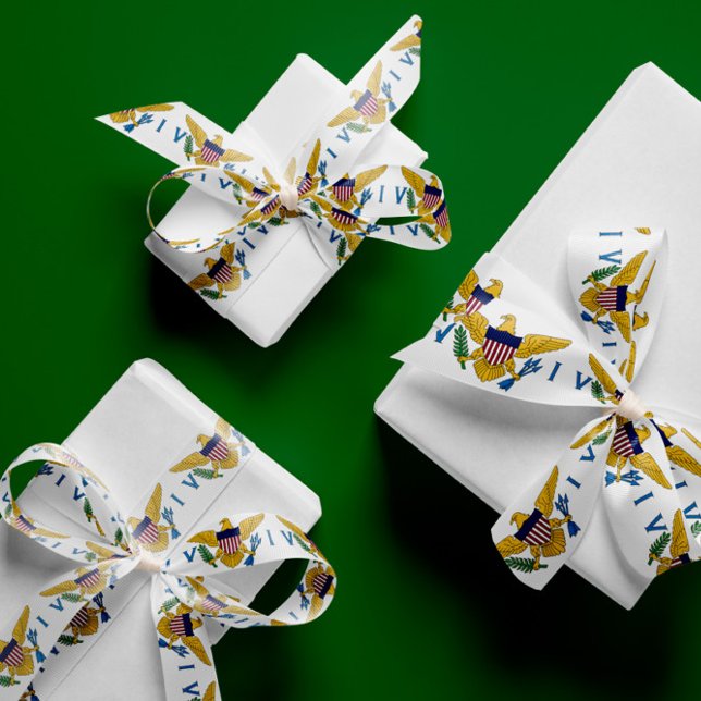 U.S. Virgin Islands Flag 3" Width Ribbon (Creator Uploaded)