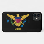 U.S. Virgin Islands Flag, Black iPhone 11 Case
