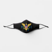 U.S. Virgin Islands Flag, Black Premium Face Mask (Front)