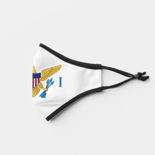 U.S. Virgin Islands Flag Premium Face Mask (Left)