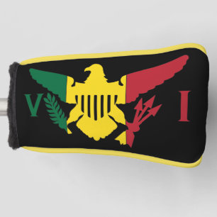U.S. Virgin Islands Flag, Rasta Golf Head Cover