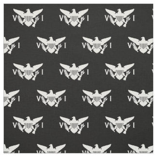 U.S. Virgin Islands Flag (Small) Black & White Fabric
