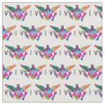 U.S. Virgin Islands Flag (Small) Tropical Leaves Fabric