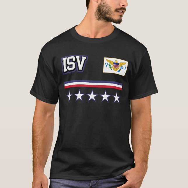U.S. Virgin Islands Flag T-Shirt (Front)