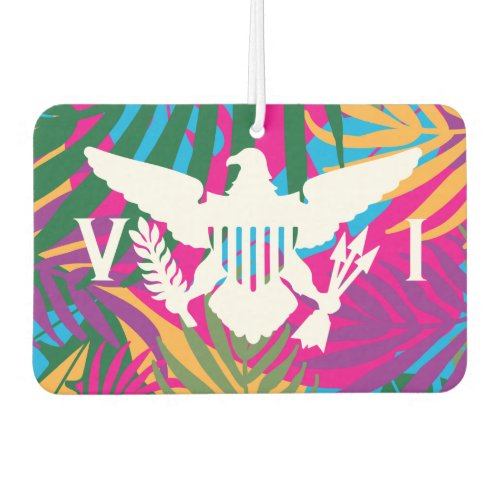 US Virgin Islands Flag Tropical Abstract Air Freshener