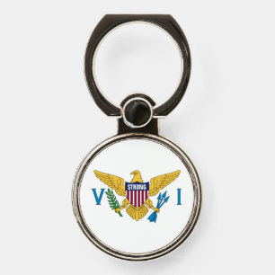 U.S. Virgin Islands Flag VI STRONG Phone Ring Stand