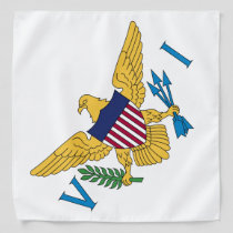 U.S. Virgin Islands Flag White Bandana