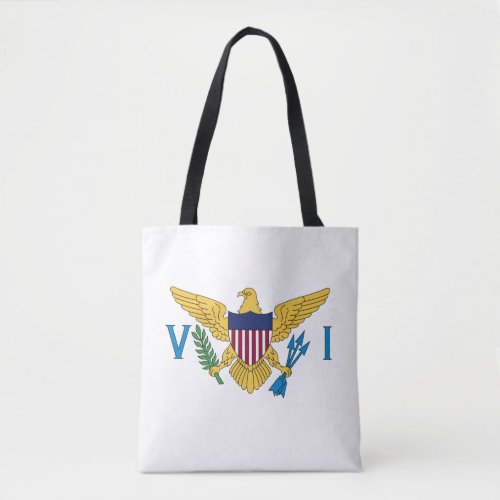 US Virgin Islands Flag White Tote Bag