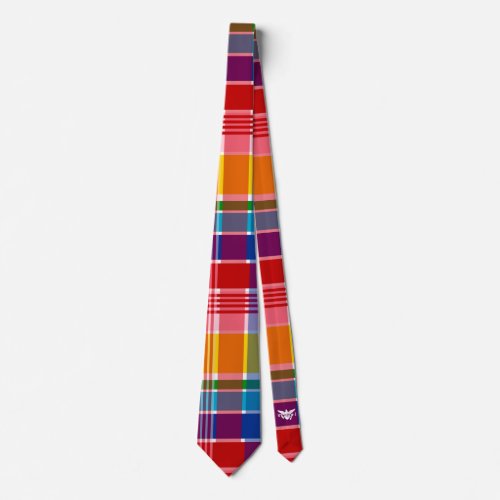 US Virgin Islands Madras Neck Tie