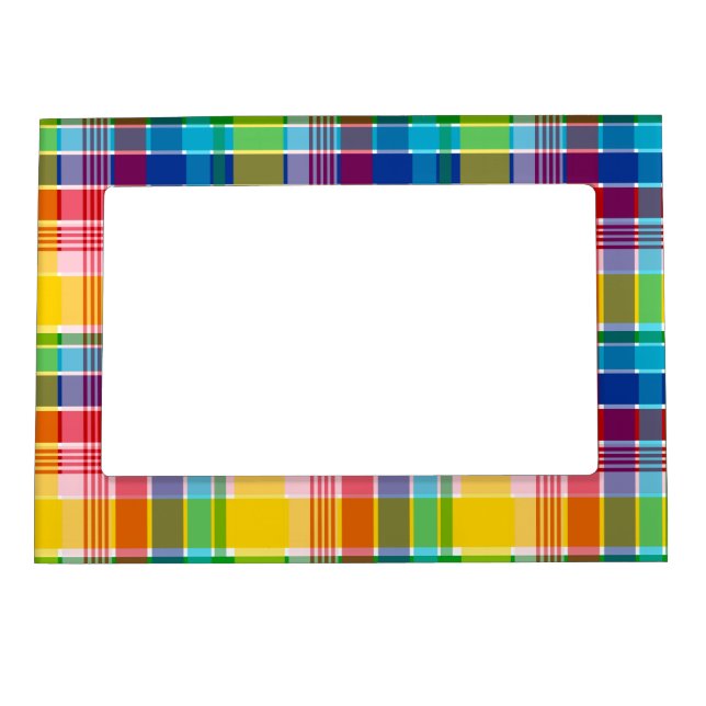 U.S. Virgin Islands Madras Pattern Magnetic Frame (Front)