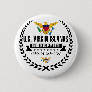 U.S. Virgin Islands Pinback Button
