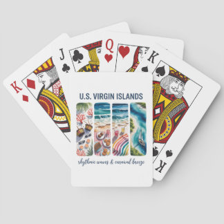 U.S. Virgin Islands – Rhythmic Waves & Carnival Poker Cards