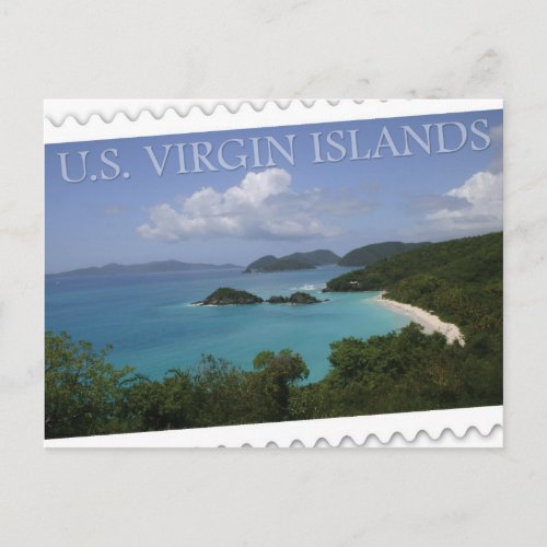 US Virgin Islands _ St Johns Trunk Bay Postcard