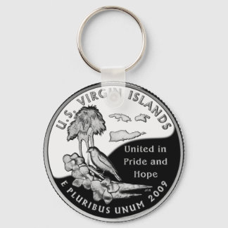 U.S. Virgin Islands state quarter Keychain