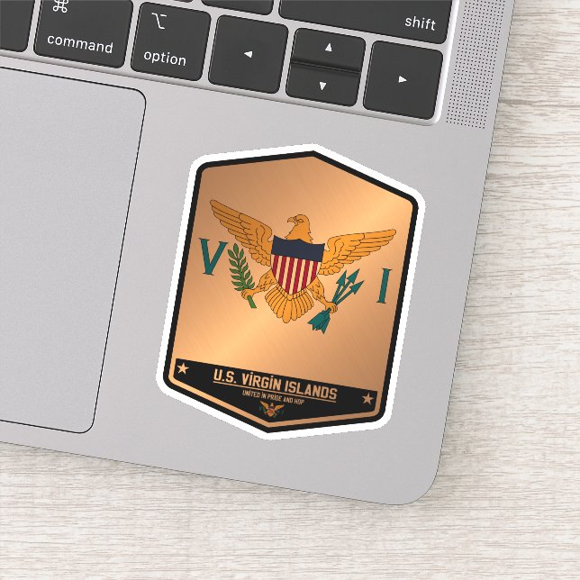 U.S. Virgin Islands Sticker (Detail)