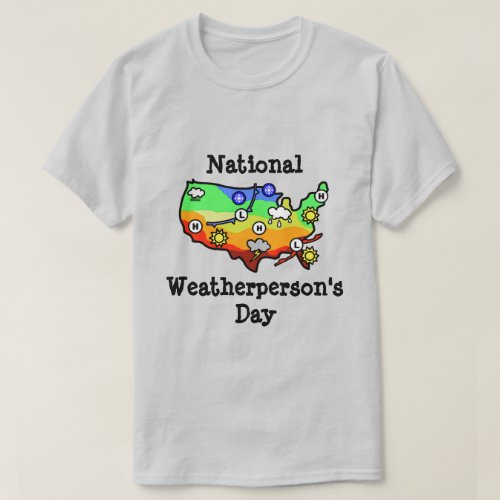 US Weather Map T_Shirt