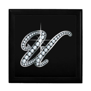 U Script "Diamond Bling" Keepsake Box
