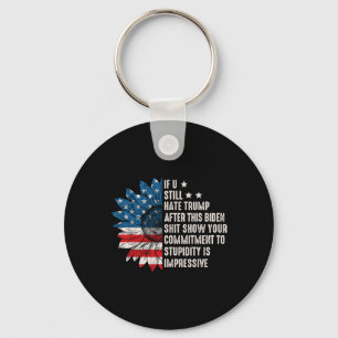 U Still Hate Trump After This Biden Sunflower Flag Keychain