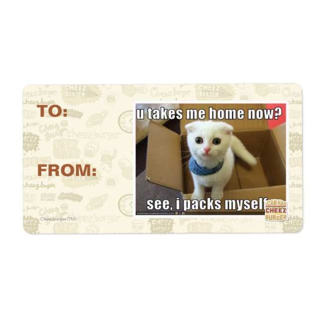 U take me home now? label (Front)