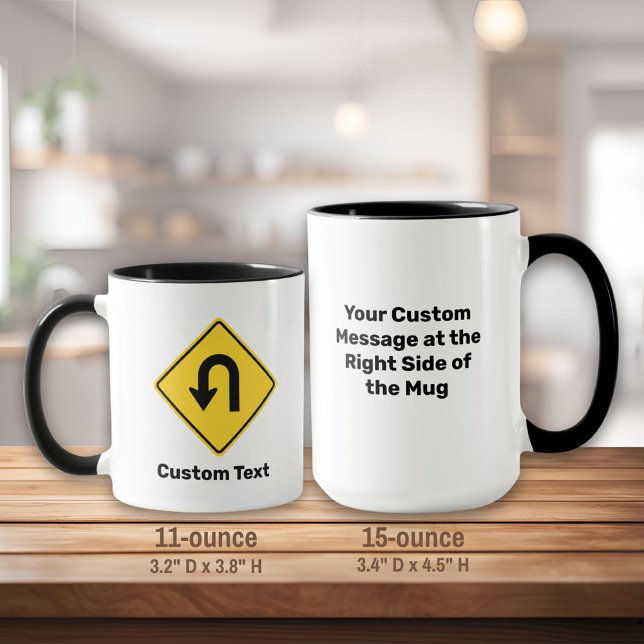 U-Turn Sign Mug (Creator Uploaded)
