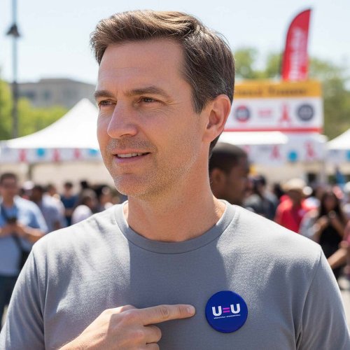 U=U HIV Undetectable Equals Untransmittable Button